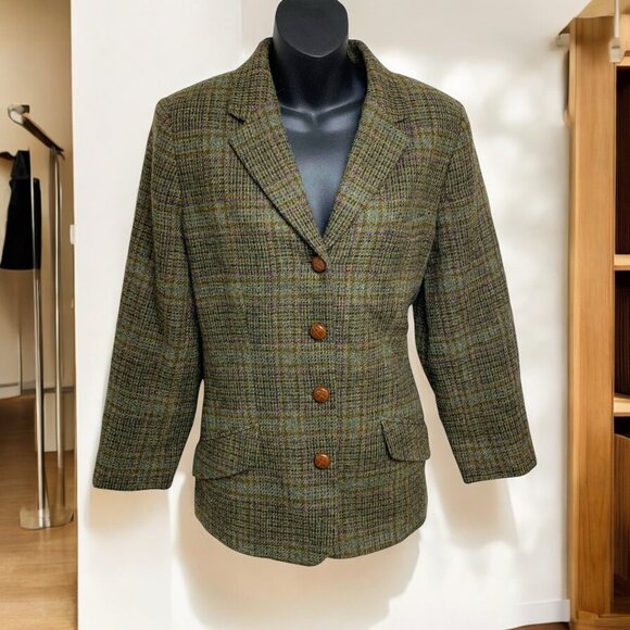 Vintage Orvis Tweed Wool Knot Button Blazer Made in the‎ USA - Picture 1 of 11
